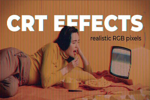 FCPX插件-CRT电视屏幕RGB像素波纹效果 CRT TV EffectsFCPX插件