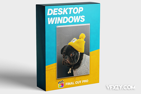 FCPX插件-视频播放桌面弹出窗口动画效果 Desktop WindowsFCPX插件