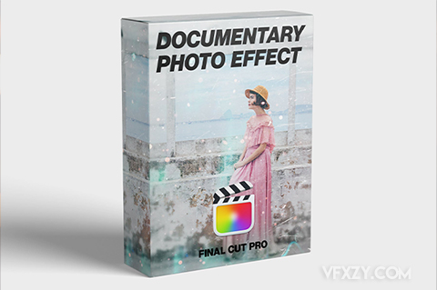 FCPX插件-纪实摄影照片抖动缩放效果预设 Documentary Photo EffectFCPX插件