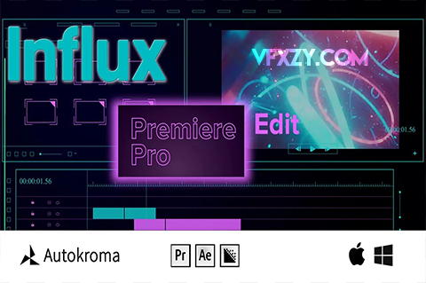 MKV/MOV/FLV格式视频编码导入工具 Autokroma Influx V1.2 Win版AE插件、PR插件