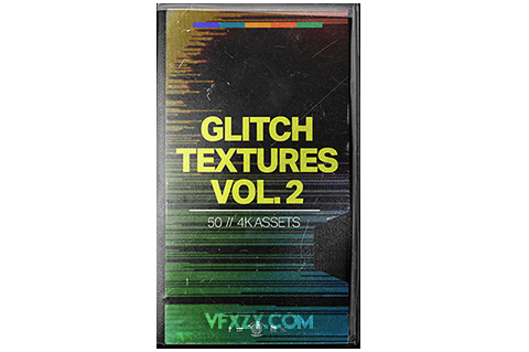 5K视频素材-50个CRT电视故障干扰毛刺视频转场素材 GLITCH TEXTURES V2视频素材