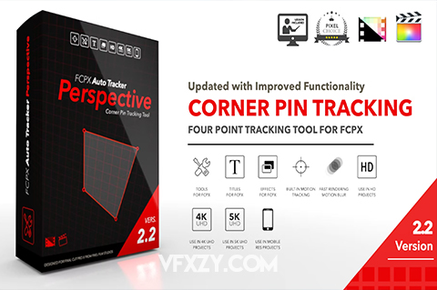 FCPX插件-四点平面自动跟踪透视特效插件 Auto Tracker Perspective v2.2FCPX插件