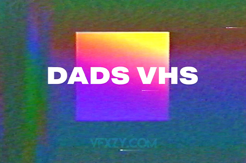 视频素材-复古VHS老式录像带纹理故障干扰叠加动画  DADS VHS视频素材
