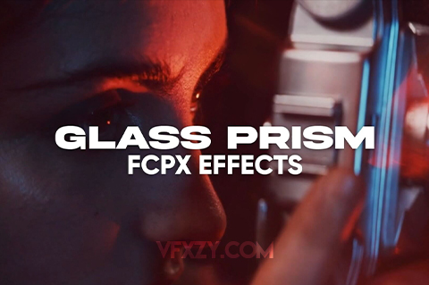FCPX插件-柔美玻璃棱镜折射眩晕效果  Glass Prism OverlayFCPX插件