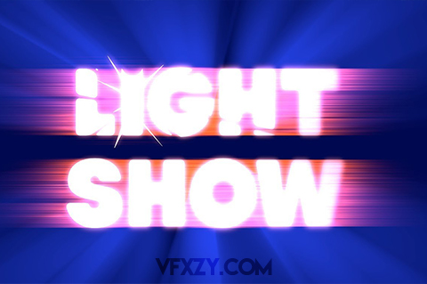 FCPX插件-图像文字添加辉光扫光等光效视觉特效预设 Light ShowFCPX插件