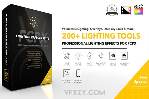 FCPX插件-200多种专业灯光效果预设 Lighting EffectsFCPX插件