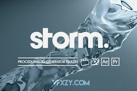 FCPX插件-炫酷3D动态背景动画预设 Yanobox StormFCPX插件