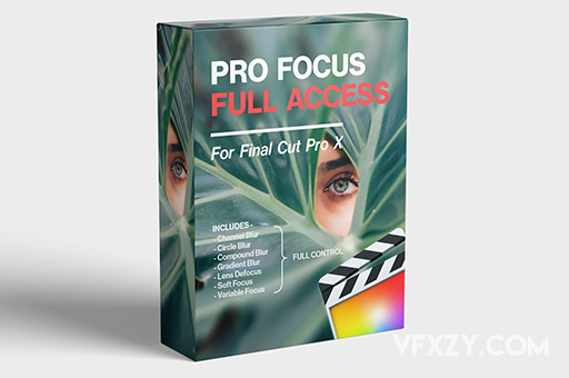 FCPX插件-焦点模糊景深效果工具 Pro FocusFCPX插件