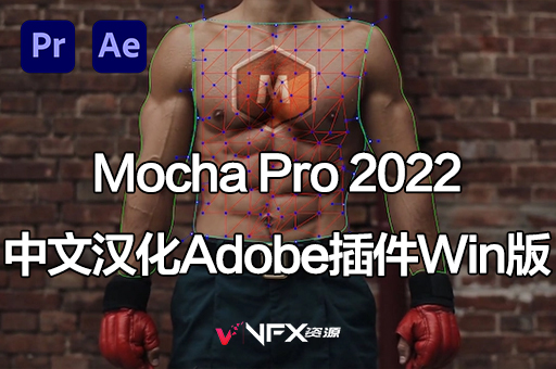 【中文汉化】AE/PR平面跟踪摩卡插件 Mocha Pro 2022 v9.5.5 Win一键安装版AE插件、PR插件、中文版插件、精品推荐