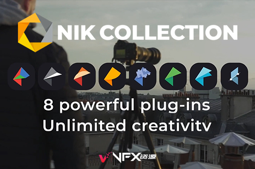 中文版PS插件-胶片调色降噪锐化HDR图像处理特效滤镜 Nik Collection V5.4.0 Win/MacPS插件