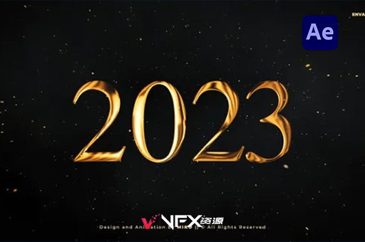 2023年新年跨年倒计时AE模板 New Year Countdown 2023AE模板