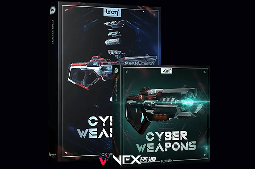 4608种未来科幻武器能量脉冲开枪射击战斗音效素材 Boom Library – Cyber​​ Weapons音效素材