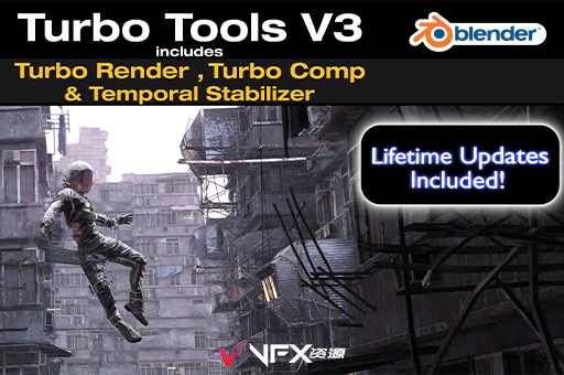 Blender加快渲染速度插件 Turbo Render V3.6.0Blender插件