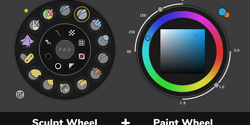 Blender快捷雕刻操作小工具面板插件 Sculpt-Paint Wheel V3.0.1Blender插件