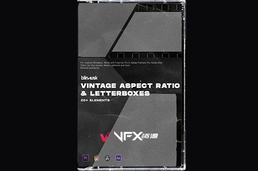 4K视频素材-26个胶片边缘静帧图片素材 Vintage Aspect Ration Letterboxes精品推荐、视频素材