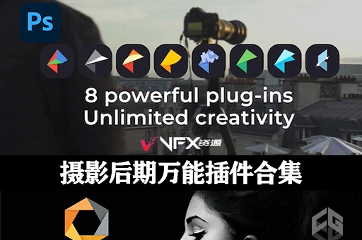 中文版PS胶片调色降噪锐化HDR图片处理插件 Nik Collection V5.6.1 WinPS插件