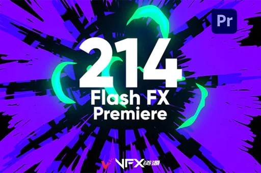 214种手绘能量电流爆炸闪电火花MG动画PR模板 Flash Fx PremierePR模板