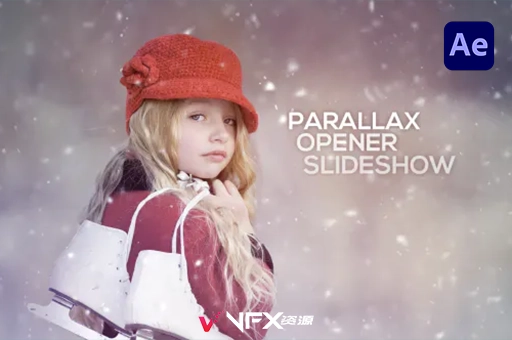 时尚唯美幻灯片图文介绍动画AE模板 Parallax Opener – SlideshowAE模板、模板
