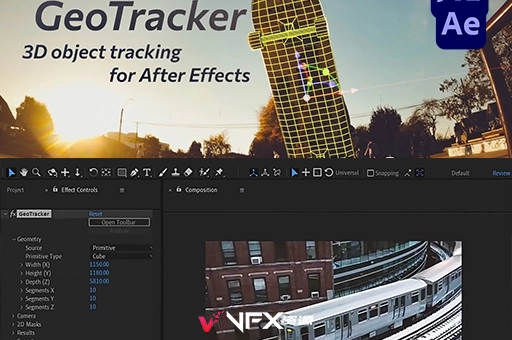 AE三维运动跟踪工具插件 KeenTools GeoTracker 2023.1.0 Win+使用教程AE插件、插件