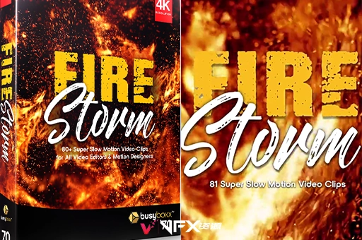 81种真实火焰燃烧特效4K视频素材 Fire Storm精品推荐、素材、视频素材