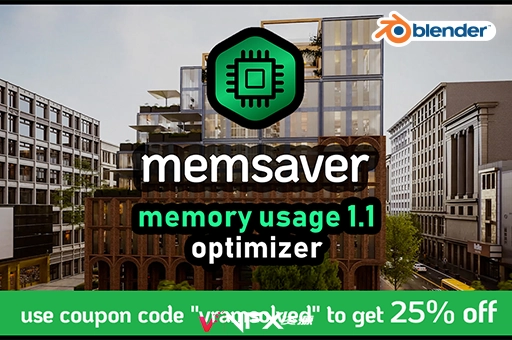 内存智能优化Blender插件 Memsaver v1.1.0Blender插件