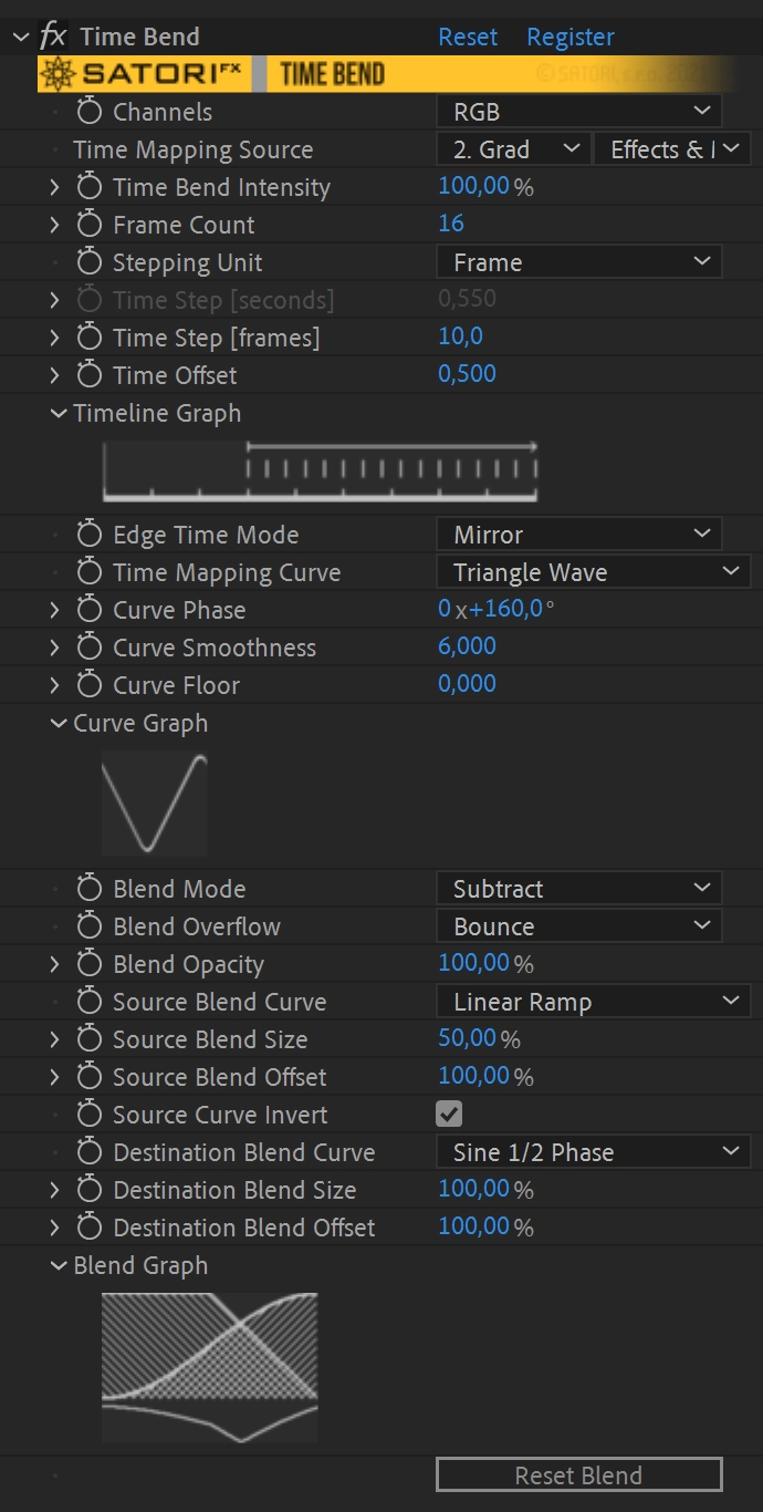 【中文汉化】AE/PR时间线特殊混乱扭曲视觉特效插件 Time Bend v1.0.1 Win/MacAE插件、PR插件、中文版插件