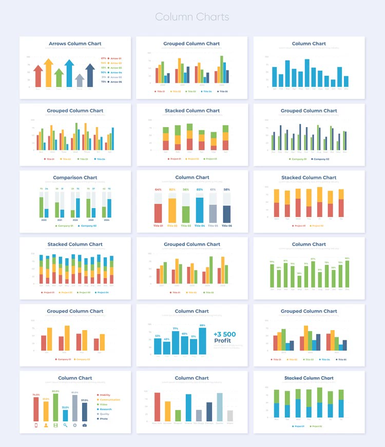 AE脚本-公司企业信息数据柱状饼状环形趋势图表动画场景元素 Infographics Pack（Motion Bro 4+Motion Factory脚本调用）AE脚本