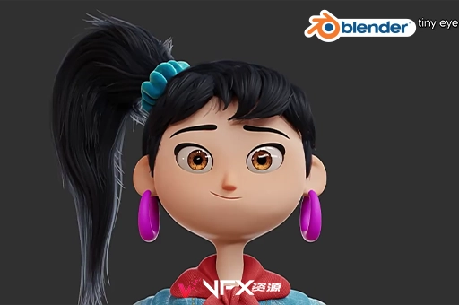 Blender插件-程序化眼睛眼球预设 Tiny Eye V1.2Blender插件、Blender预设