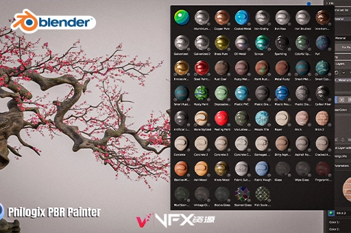 Blender插件-自动生成纹理绘制工具 Philogix PBR Painter v4.0Blender插件