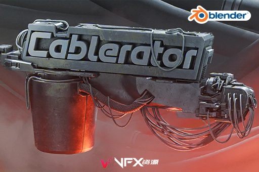 Blender插件-自定义电缆线工具 Cablerator V1.4.8Blender插件