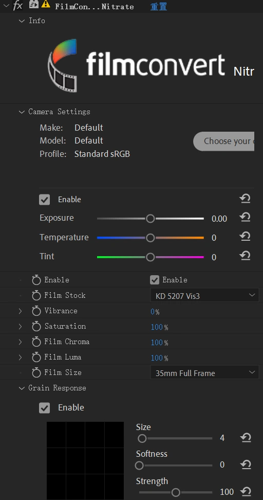 AE/PR插件-数字胶片色温颗粒模拟调色插件 FilmConvert Nitrate v3.44 Win破解版下载AE插件、PR插件、中文版插件