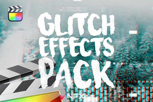 FCPX插件-42个画面故障干扰效果 Glitch Effects Pack – Final Cut Pro XFCPX插件