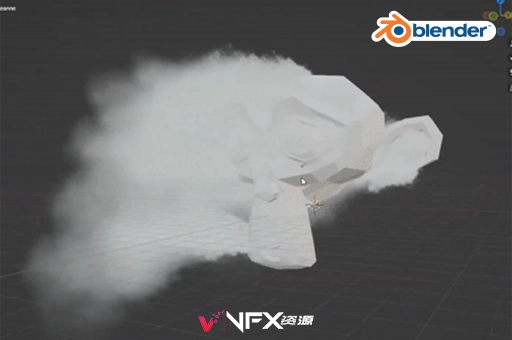 Blender插件-模型烟雾散布特效工具 Smoke Scatter v1.2.0Blender插件