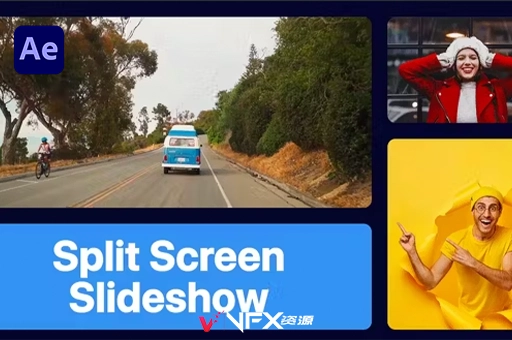 多屏幕拼贴幻灯片展示AE模板 Multiscreen Slideshow | Gallery Dynamic OpenerAE模板、模板