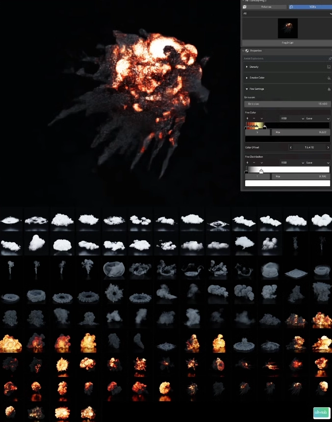 Blender插件【中文汉化】-真实烟雾体积雾生成工具 Alt Tab Easy Fog 2 v1.0Blender插件