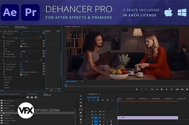 🎨【中文汉化】AE/PR胶片模拟调色插件 Dehancer Pro v7.3.6 Win