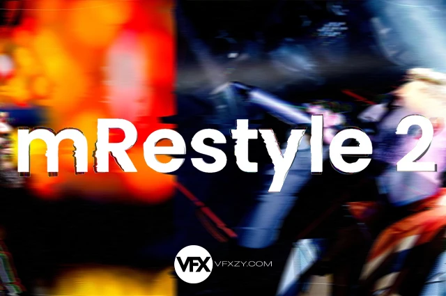 【中文汉化】50种达芬奇科技故障失真复古艺术视觉特效插件 MotionVFX – mRestyle 2