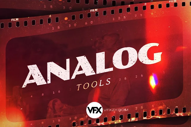 中文汉化/FCPX插件｜41款复古电影胶片美学转场 & 视觉特效字幕预设合集Film Look