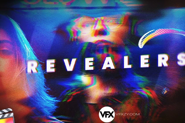 【中英双语】FCPX插件-100多种款故障·抖动·遮罩·缩放动画视觉特效预设 Revealers