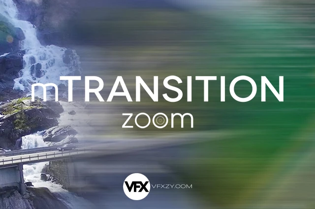🔥mTransition Zoom V1 — 50种动感模糊冲击缩放FCPX转场插件