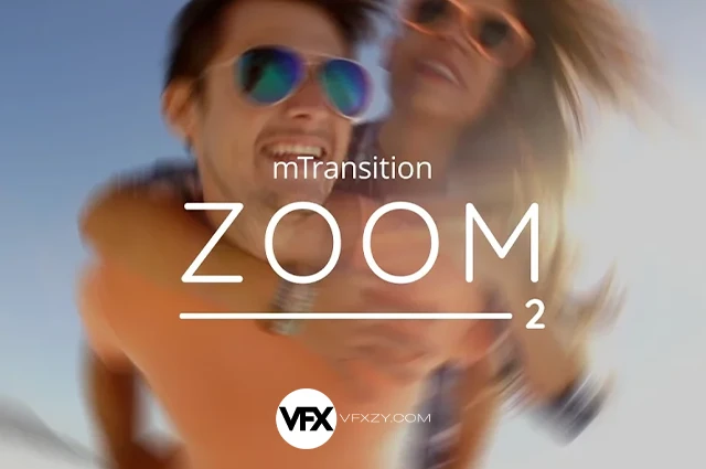 🔥mTransition Zoom V2 — 50种炫酷变形推拉缩放切换特效FCPX转场插件