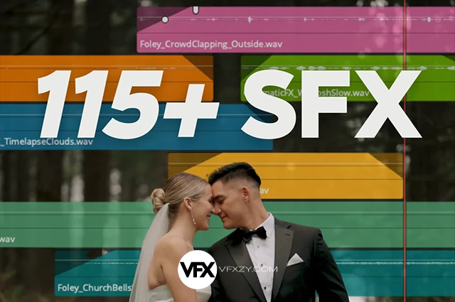 116个婚礼MV/电影级环境氛围与拟声音效包（无损WAV丨场景氛围/转场/拟音全套）