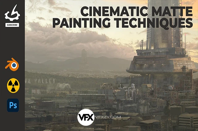 【中英文字幕】Blender+Nuke+PS数字绘景MP场景合成教程