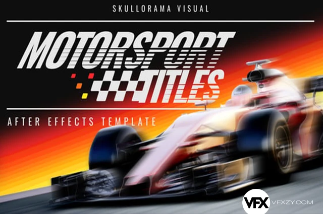 AE模板🏎️ F1赛车漂移竞速广告赛事包装动态标题动画 – Motorsport Titles