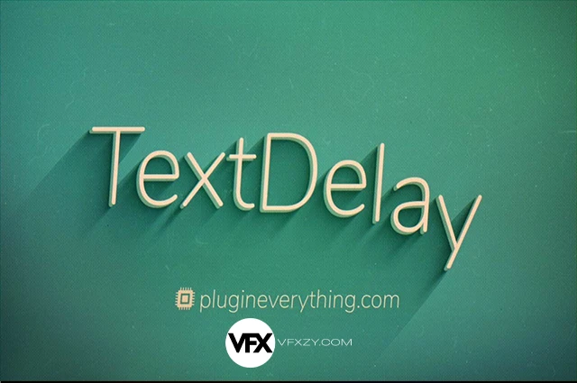 【中文汉化】AE文字延迟动画快速制作插件 TextDelay v1.8.0 Win/Mac