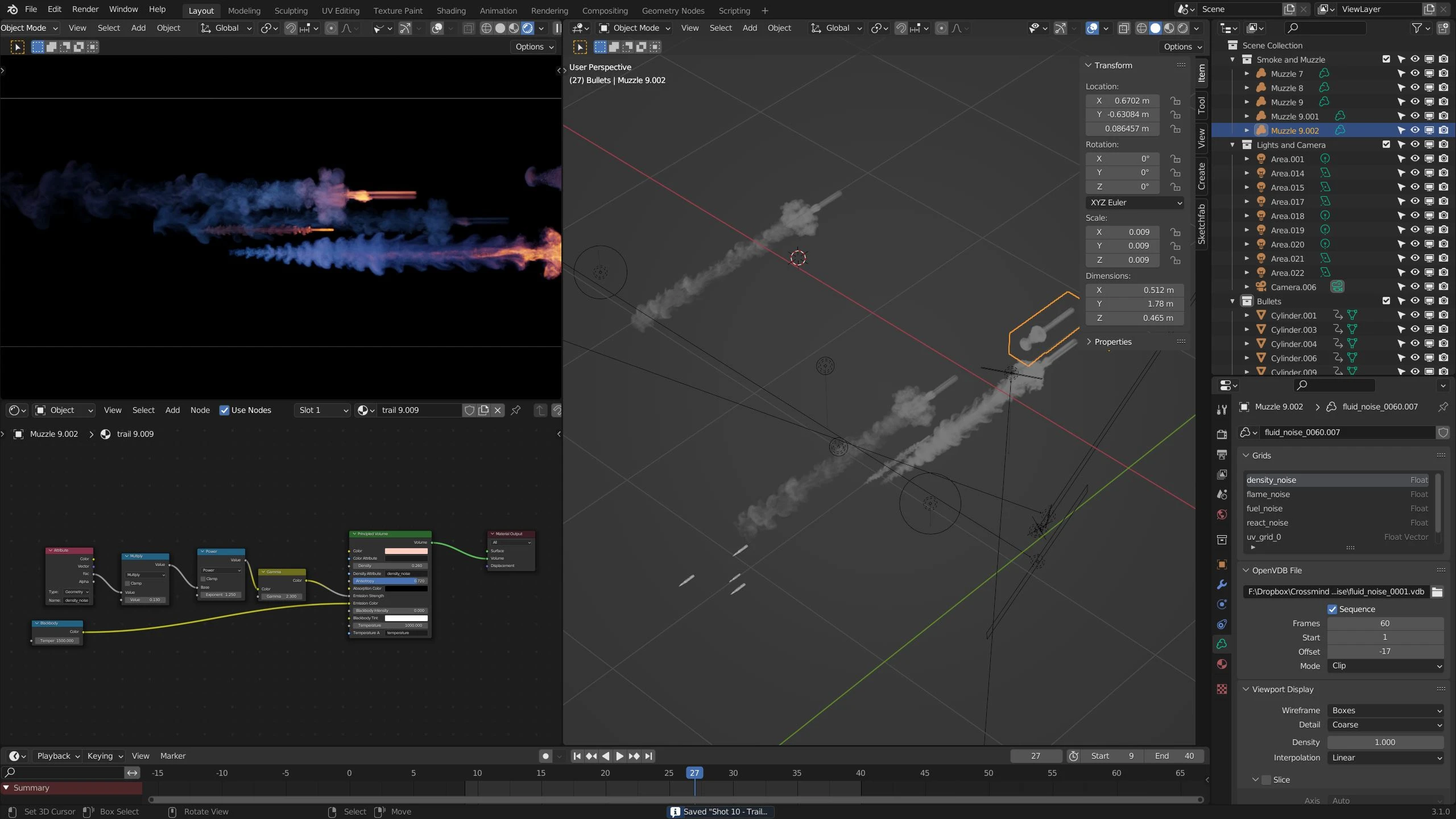 中英文字幕-Blender高燃枪械机械系片头设计教程(含工程文件) Introduction to Title Sequence Design ( Blender 3D) + Premium Edition