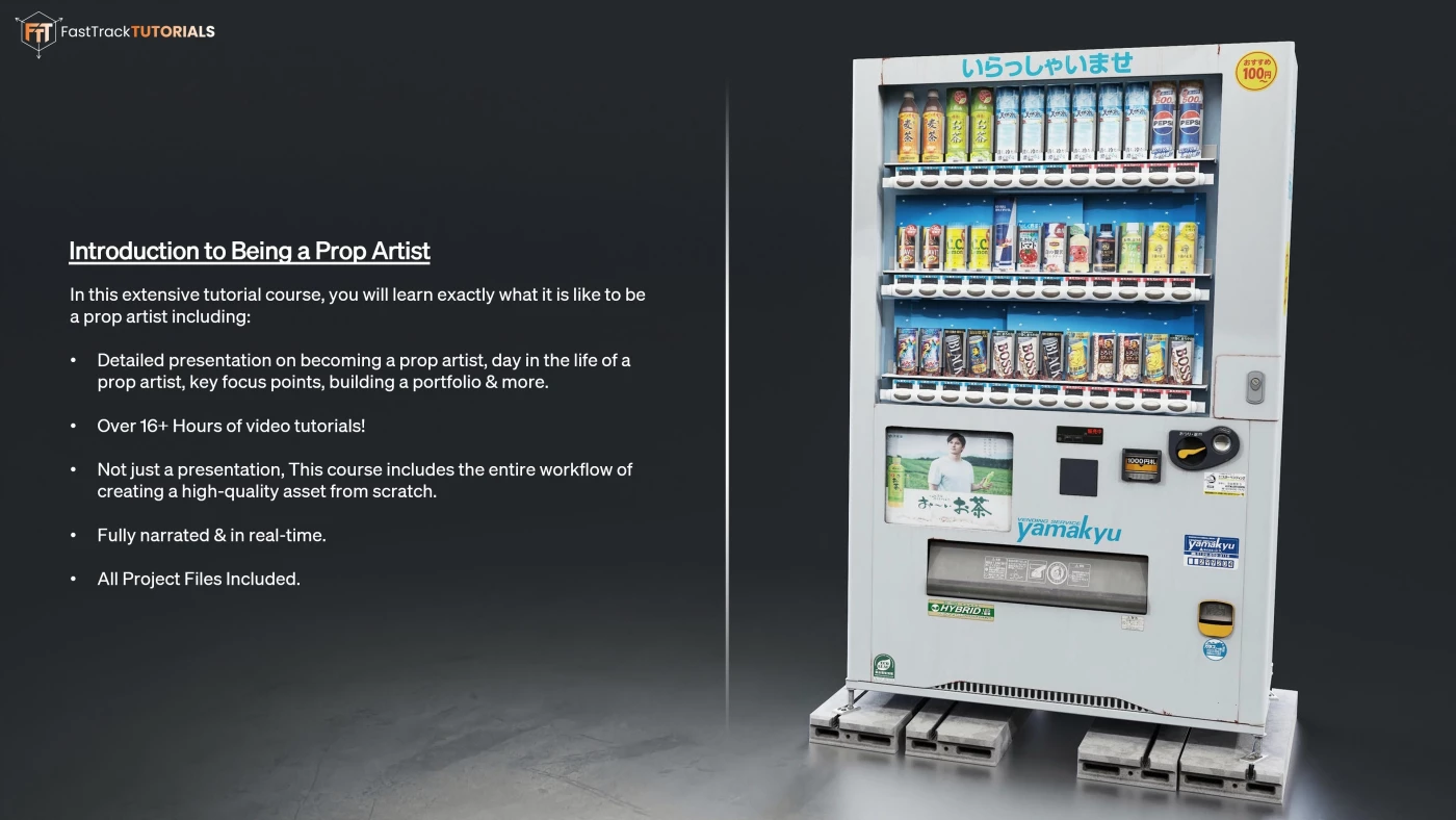 中英文字幕-3DS MAX/SP/八猴/UE5游戏影视3D道具资产建模UV贴图渲染教程+工程文件 Introduction to Being a 3D Prop Artist