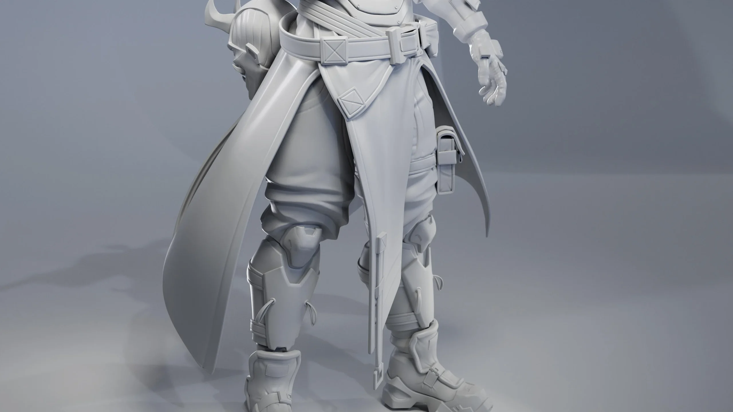 中英文字幕-ZBrush游戏次世代科幻人物高精度角色模型雕刻细化建模教程+工程文件 Creating sci-fi stylized high poly characters in Zbrush