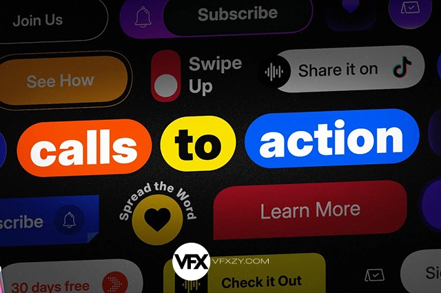 【中文汉化】FCPX插件-45个小弹窗交互界面鼠标点击展示动画