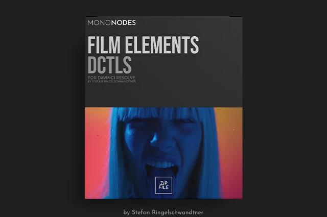 达芬奇模拟胶片特效插件DCTL节点预设Mononodes – Film Elements v2 + 中文字幕教程